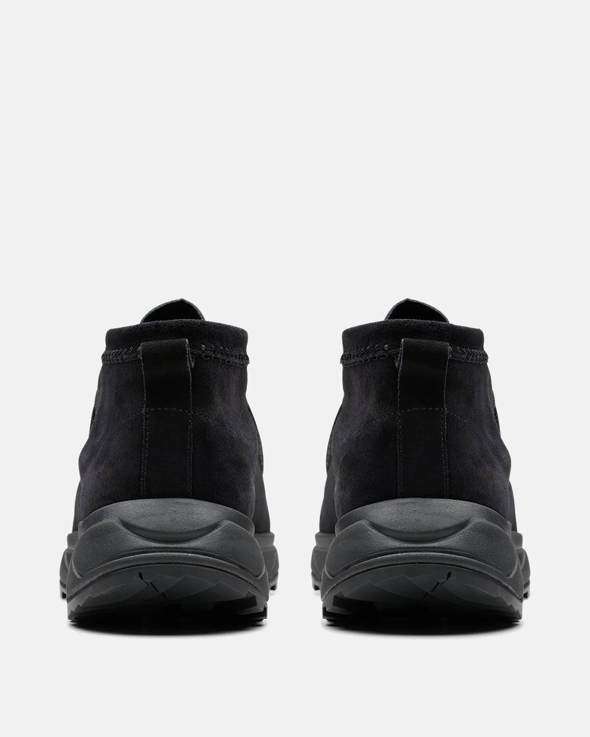CLARKS ORIGINALS MENS WALLABEE EDEN BOOTS BLACK SUEDE