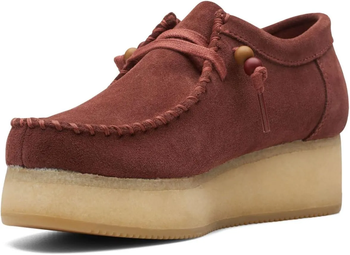 Clarks Women's Wallacraft Lo Moccasin Burgundy Suede 9