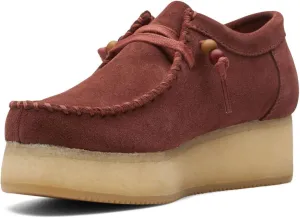 Clarks Women's Wallacraft Lo Moccasin Burgundy Suede 9