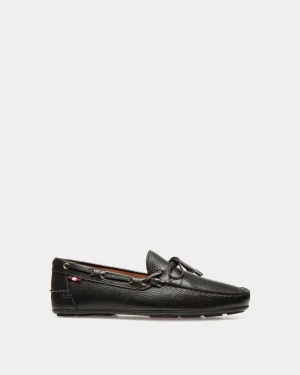 Clay Driver in Black Grained Leather