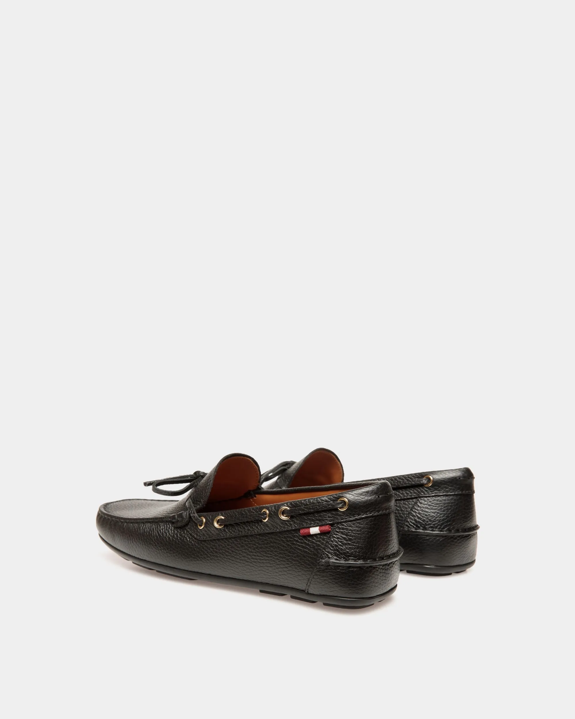 Clay Driver in Black Grained Leather