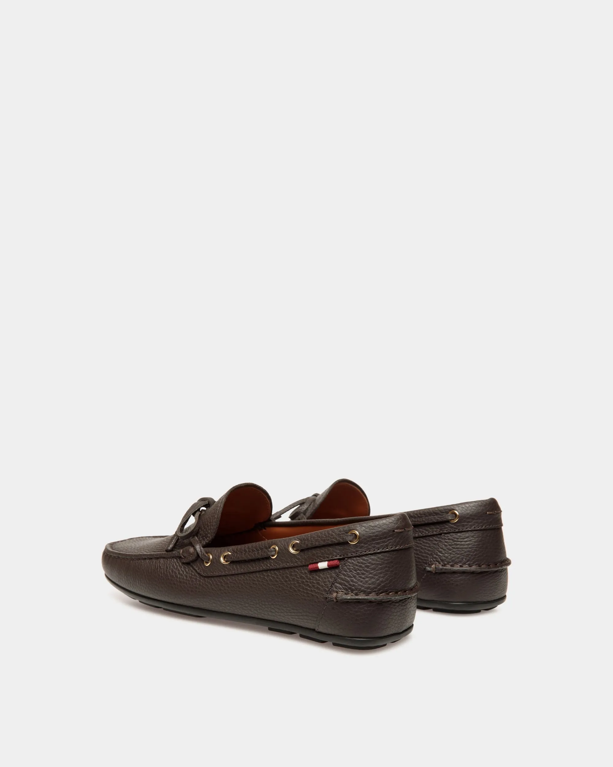 Clay Driver in Ebano Grained Leather