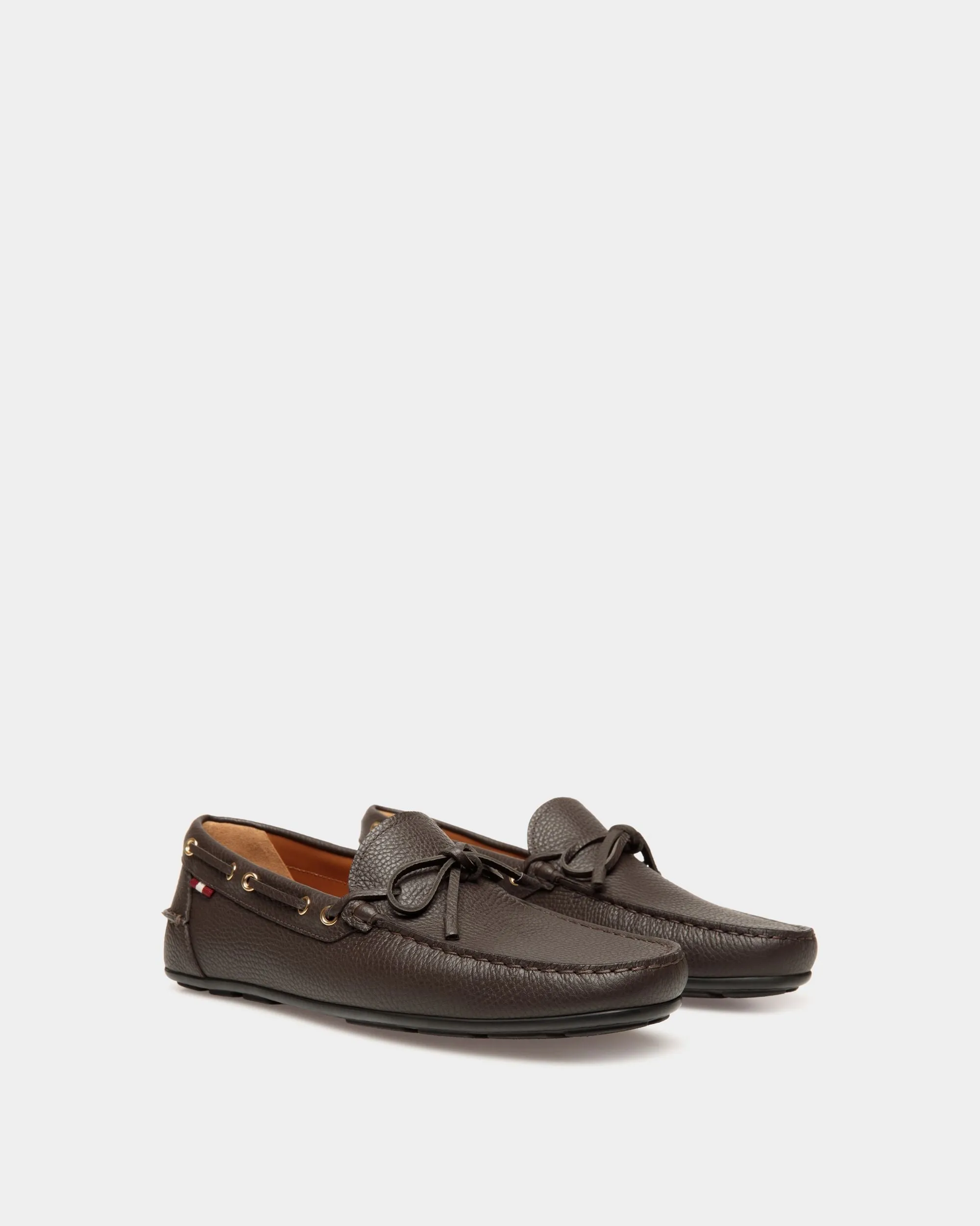 Clay Driver in Ebano Grained Leather