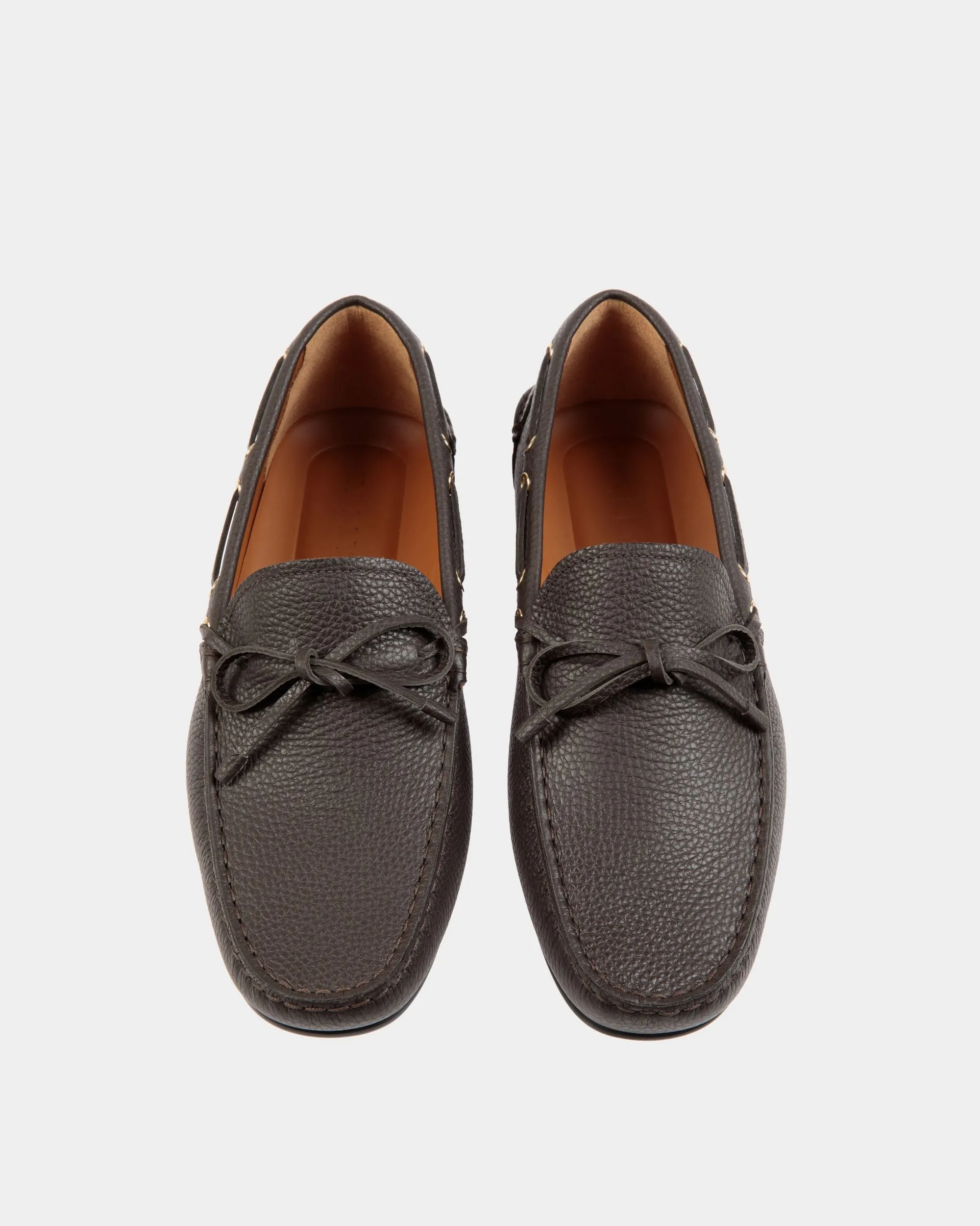 Clay Driver in Ebano Grained Leather