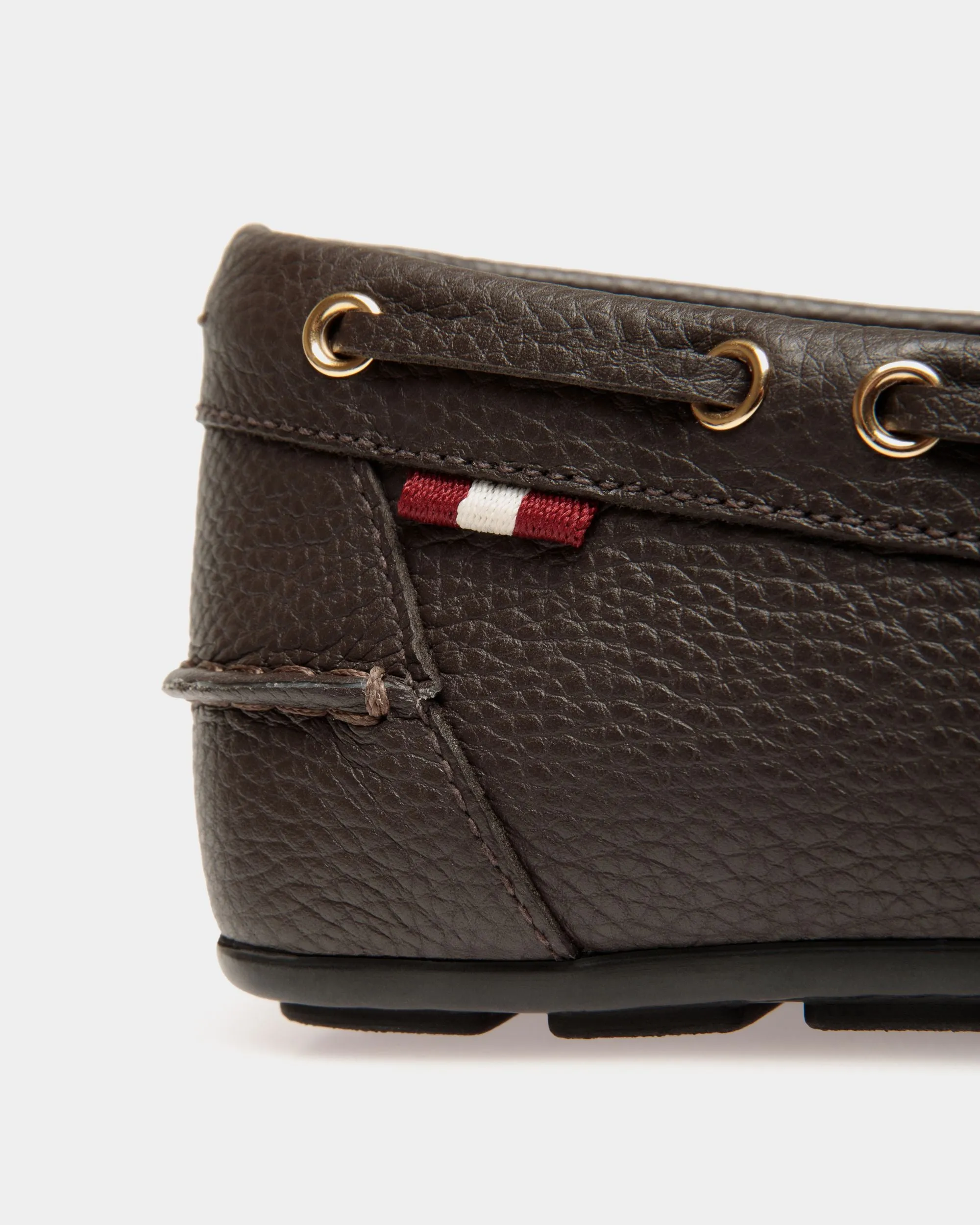 Clay Driver in Ebano Grained Leather