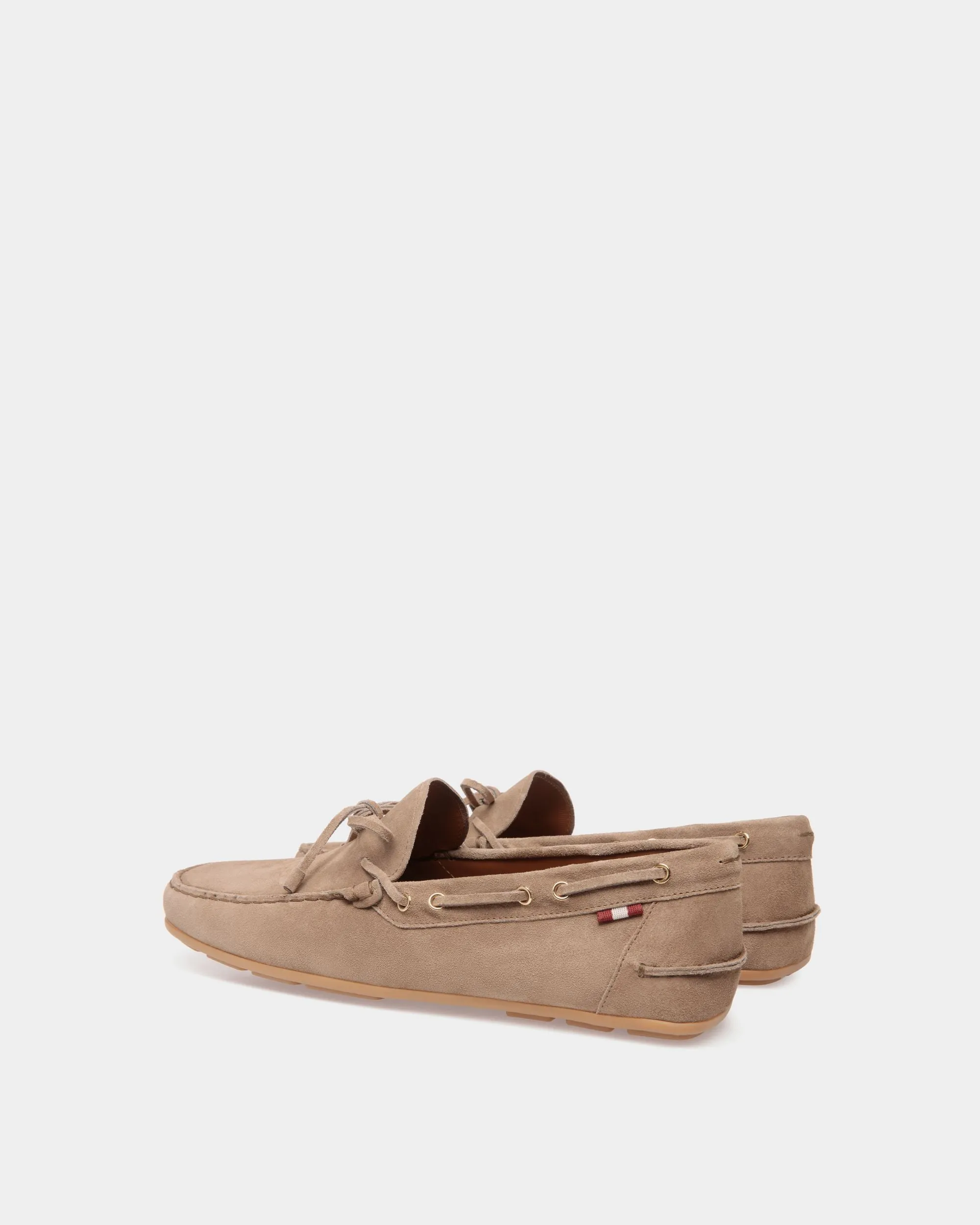 Clay Driver in Taupe Suede