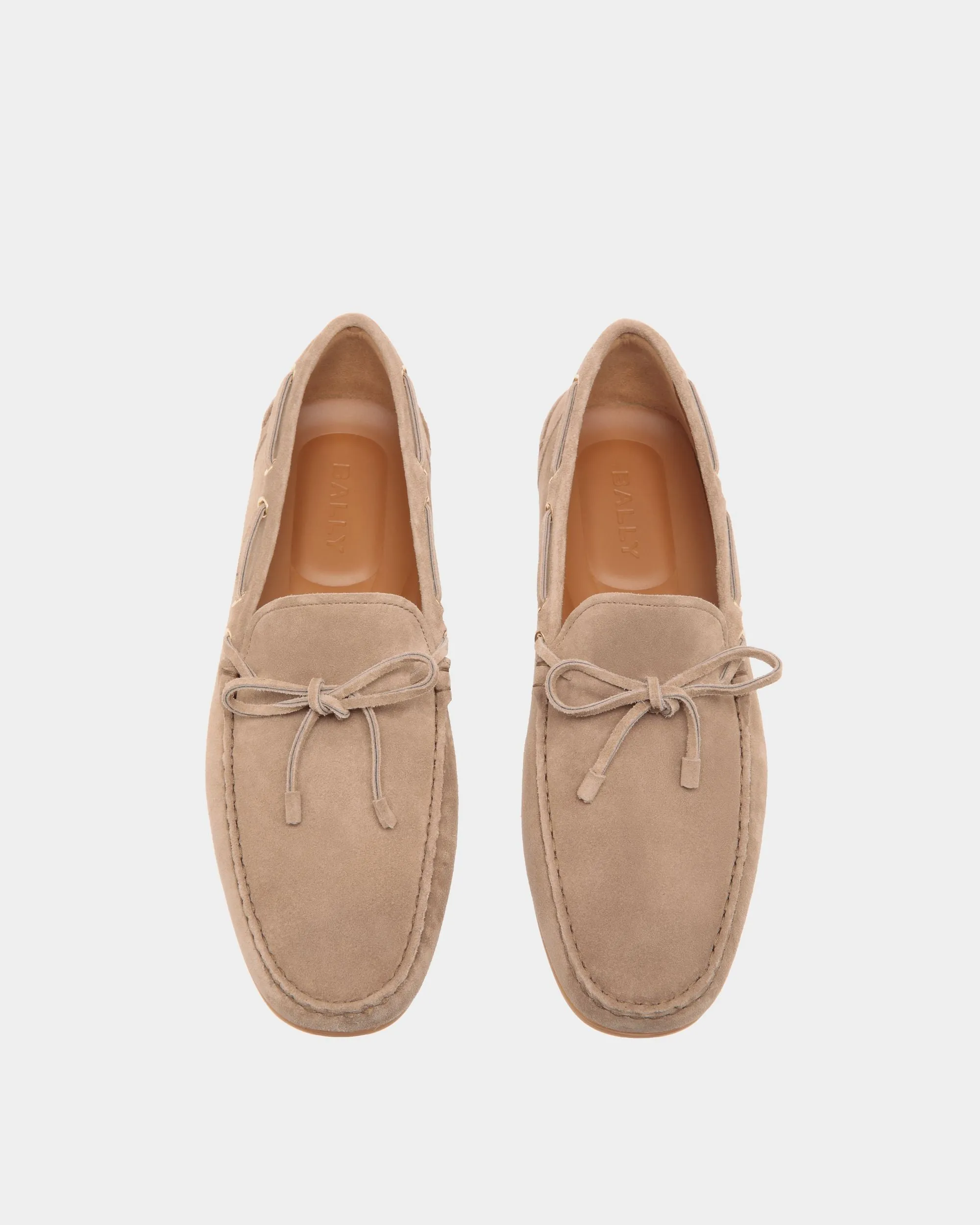 Clay Driver in Taupe Suede