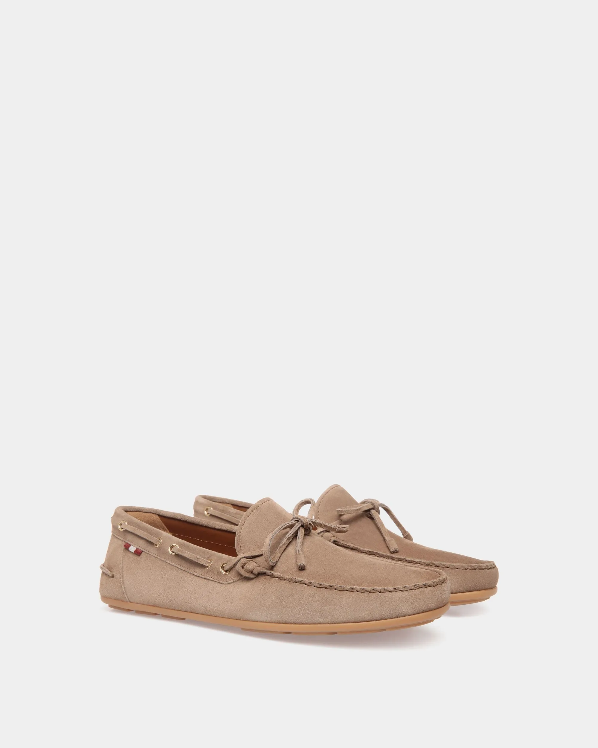 Clay Driver in Taupe Suede