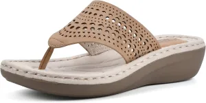 CLIFFS BY WHITE MOUNTAIN Women's Compact Wedge Sandal