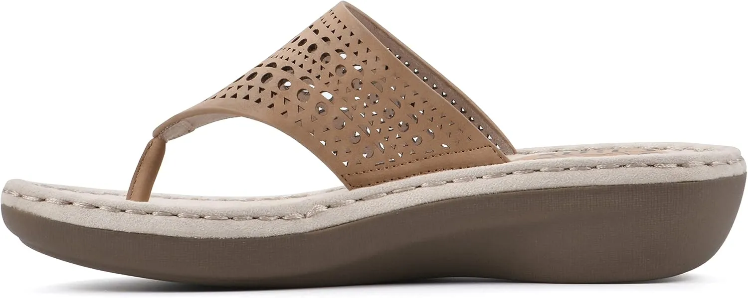 CLIFFS BY WHITE MOUNTAIN Women's Compact Wedge Sandal