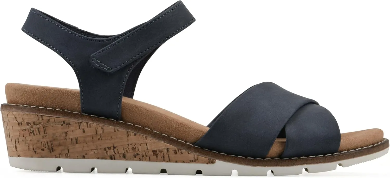 CLIFFS BY WHITE MOUNTAIN Women's Tinna Cork Wedge Sandal