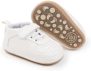 Clowora Unsex Baby Shoes Boys Girls Infant Sneakers Non-Slip Soft Rubber Sole Toddler Crib First Walker Lightweight Shoes