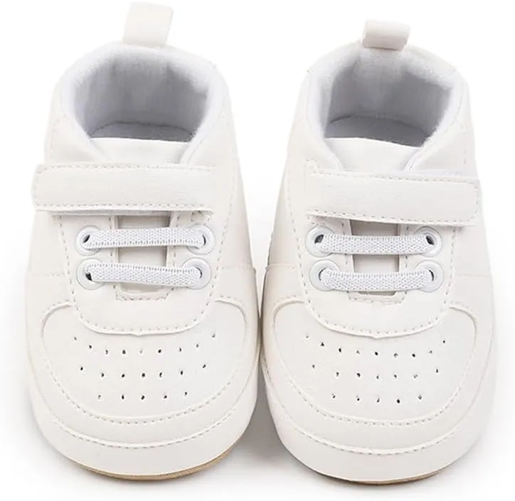 Clowora Unsex Baby Shoes Boys Girls Infant Sneakers Non-Slip Soft Rubber Sole Toddler Crib First Walker Lightweight Shoes