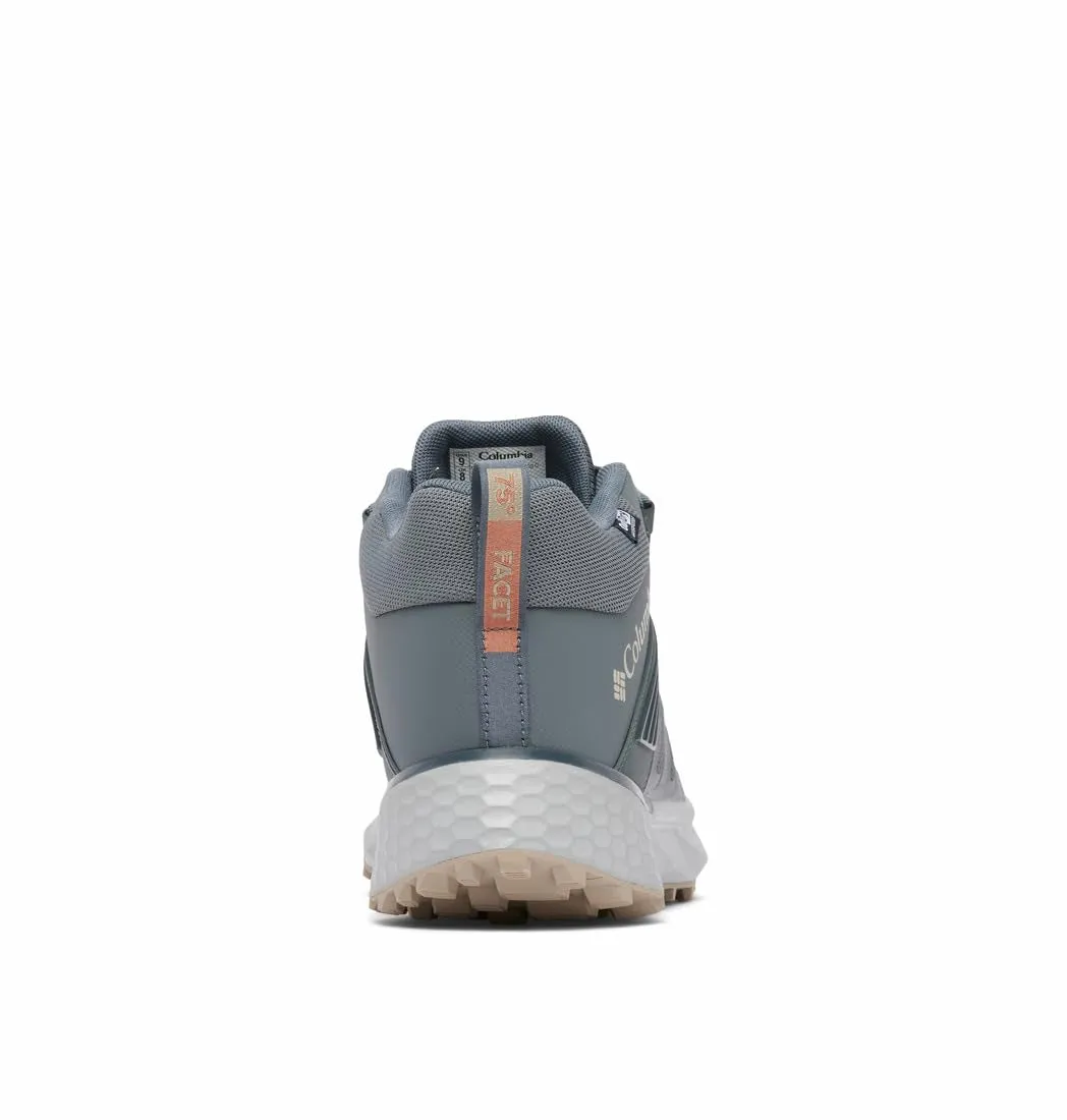 Columbia Mens Facet 75 Outdry Mid Waterproof Hiking Shoe, Graphite/Canvas Tan, 10.5