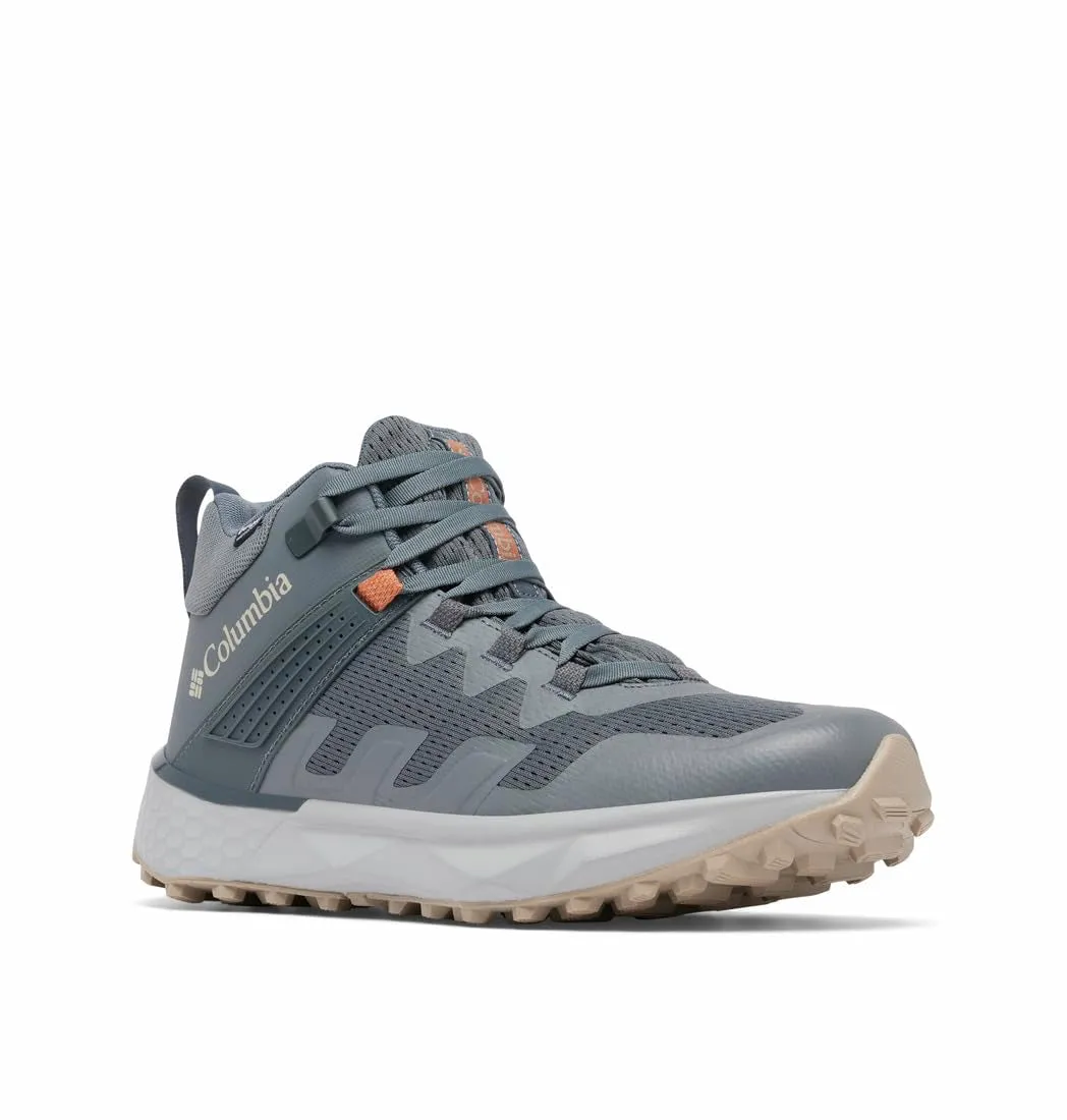 Columbia Mens Facet 75 Outdry Mid Waterproof Hiking Shoe, Graphite/Canvas Tan, 10.5