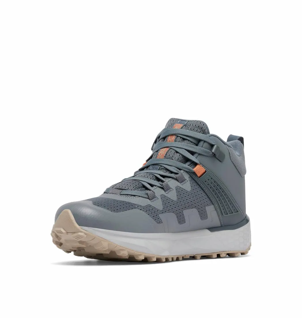 Columbia Mens Facet 75 Outdry Mid Waterproof Hiking Shoe, Graphite/Canvas Tan, 10.5