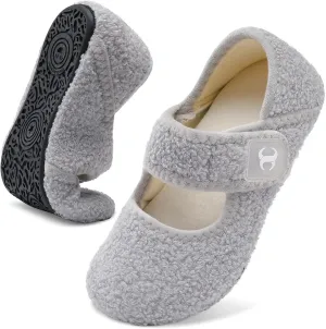 Comfy House Slippers for Women & Men - Wide Diabetic Sock Slippers, Soft & Cozy Barefoot House Shoes