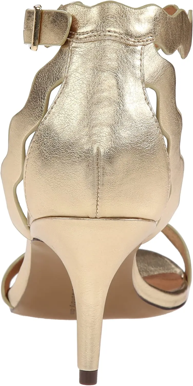 Contemporary Rubie Chinese Ankle Strap Toe Metallic Laundry Open Gold Privacy-focused Kitten Sandals Heeled