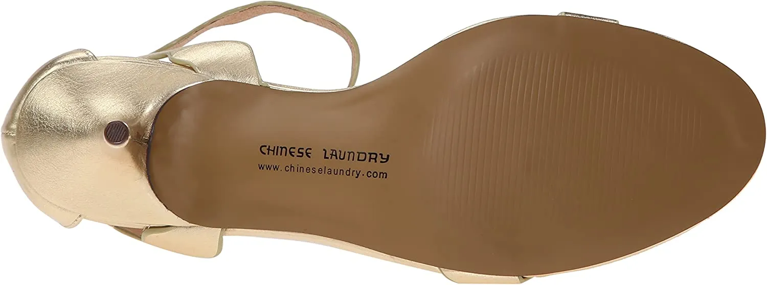 Contemporary Rubie Chinese Ankle Strap Toe Metallic Laundry Open Gold Privacy-focused Kitten Sandals Heeled