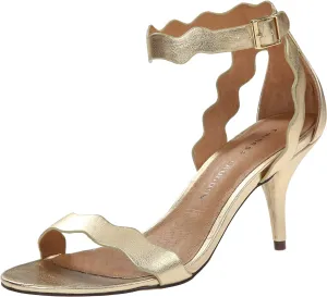Contemporary Rubie Chinese Ankle Strap Toe Metallic Laundry Open Gold Privacy-focused Kitten Sandals Heeled