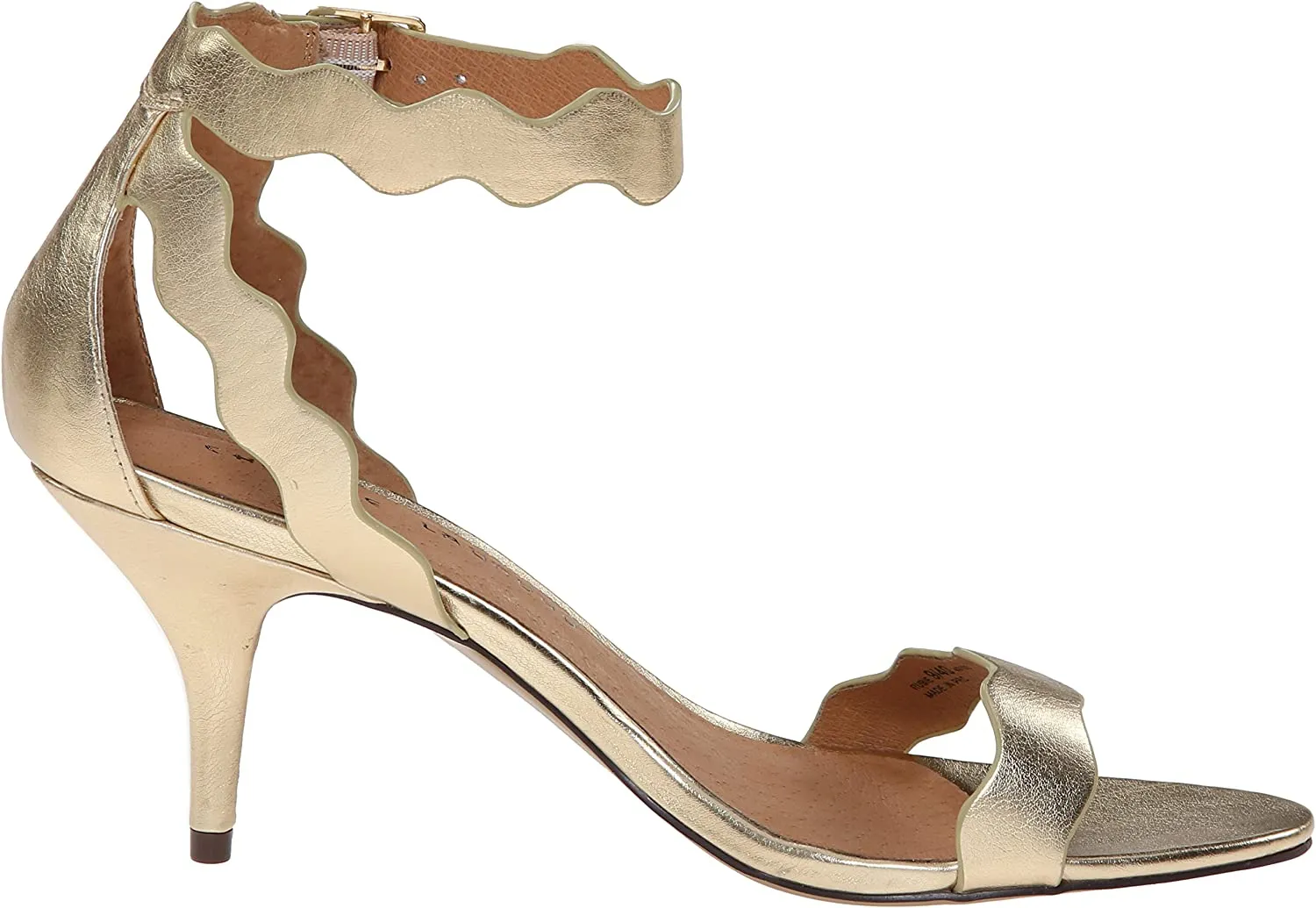 Contemporary Rubie Chinese Ankle Strap Toe Metallic Laundry Open Gold Privacy-focused Kitten Sandals Heeled