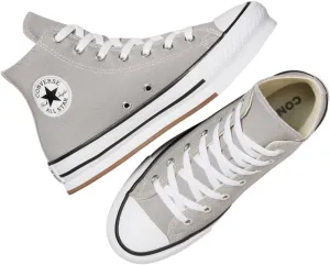 Converse Chuck Taylor All Star EVA Lift Canvas Big Kids High Top Sneaker (Totally Neutral/White/Black, US Footwear Size System, Big Kid, Women, Numeric, Medium, 7)