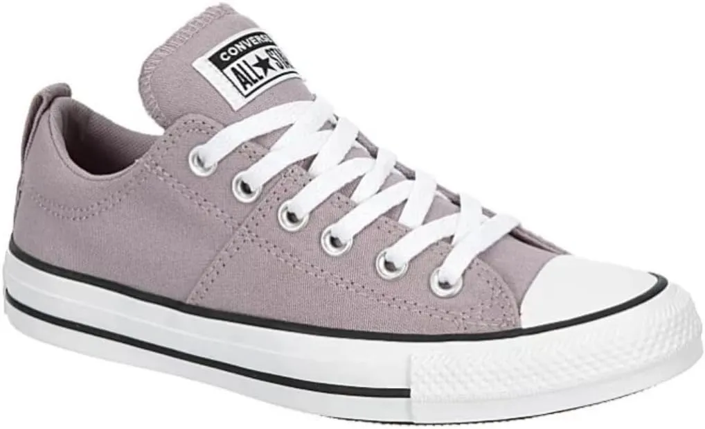 Converse Unisex Chuck Taylor All Star Madison Ox Low Canvas Sneaker - Lace up Closure Style - Stardust Lilac/White/Black 10