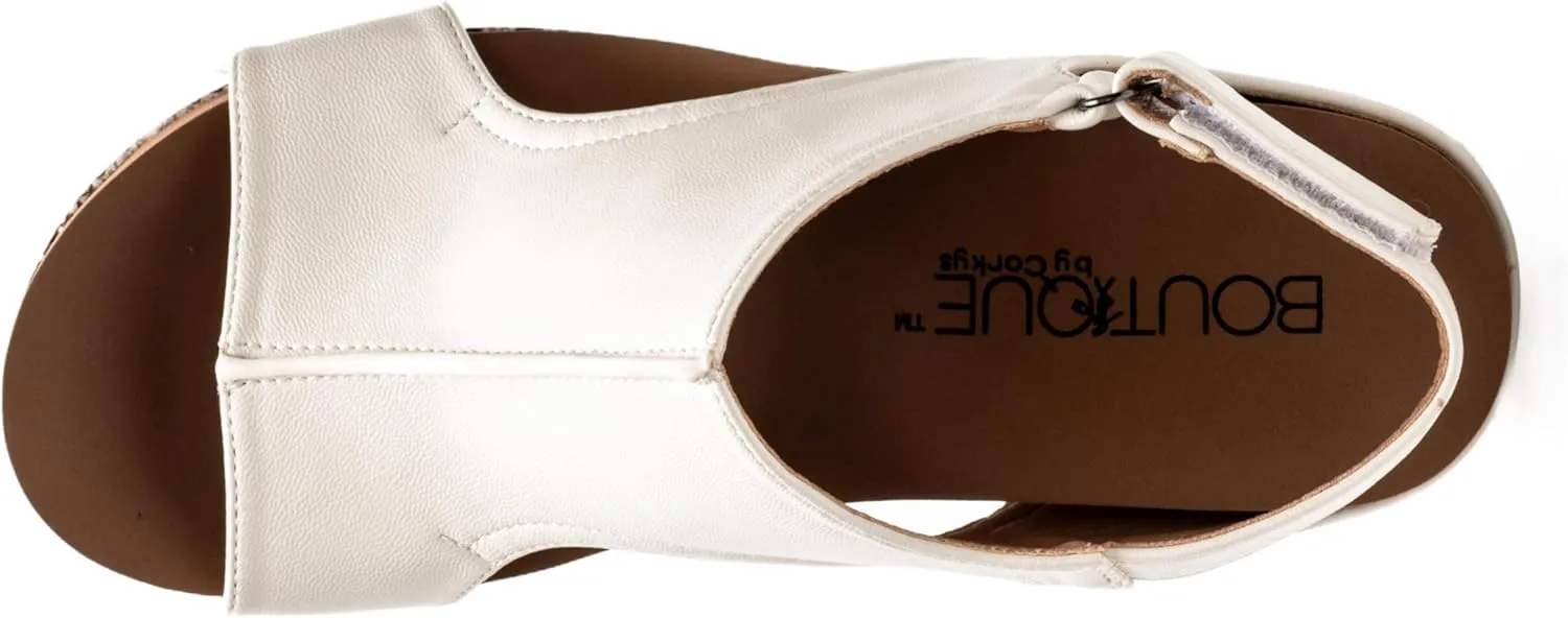 Corkys Footwear Womens Carley Wedges, Featuring Corkys EVA Foam Cushioned Insoles, A 2.5 Inch Heel, Lightweight For All Day Wear, And Hook And Loop Closure