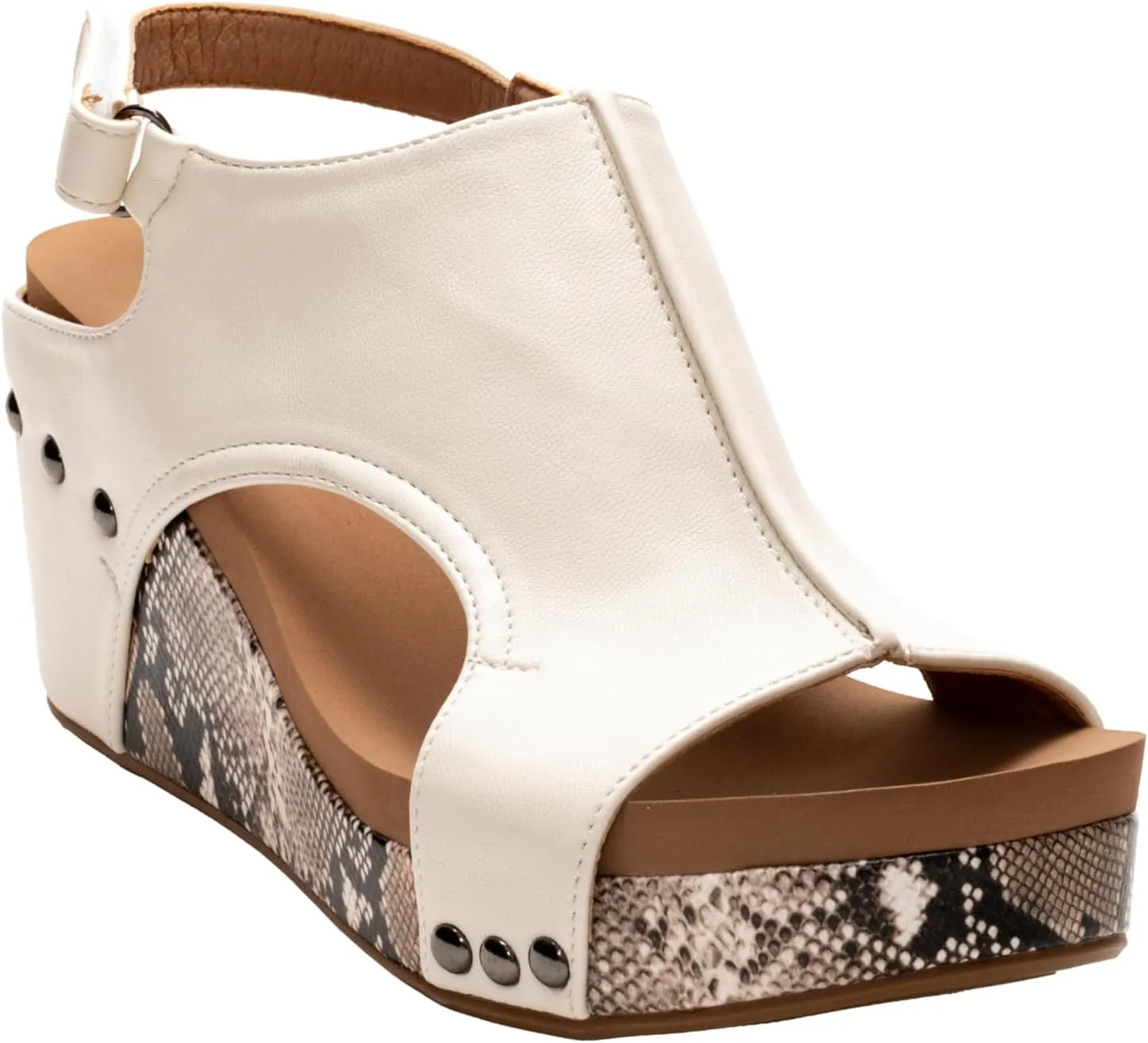 Corkys Footwear Womens Carley Wedges, Featuring Corkys EVA Foam Cushioned Insoles, A 2.5 Inch Heel, Lightweight For All Day Wear, And Hook And Loop Closure