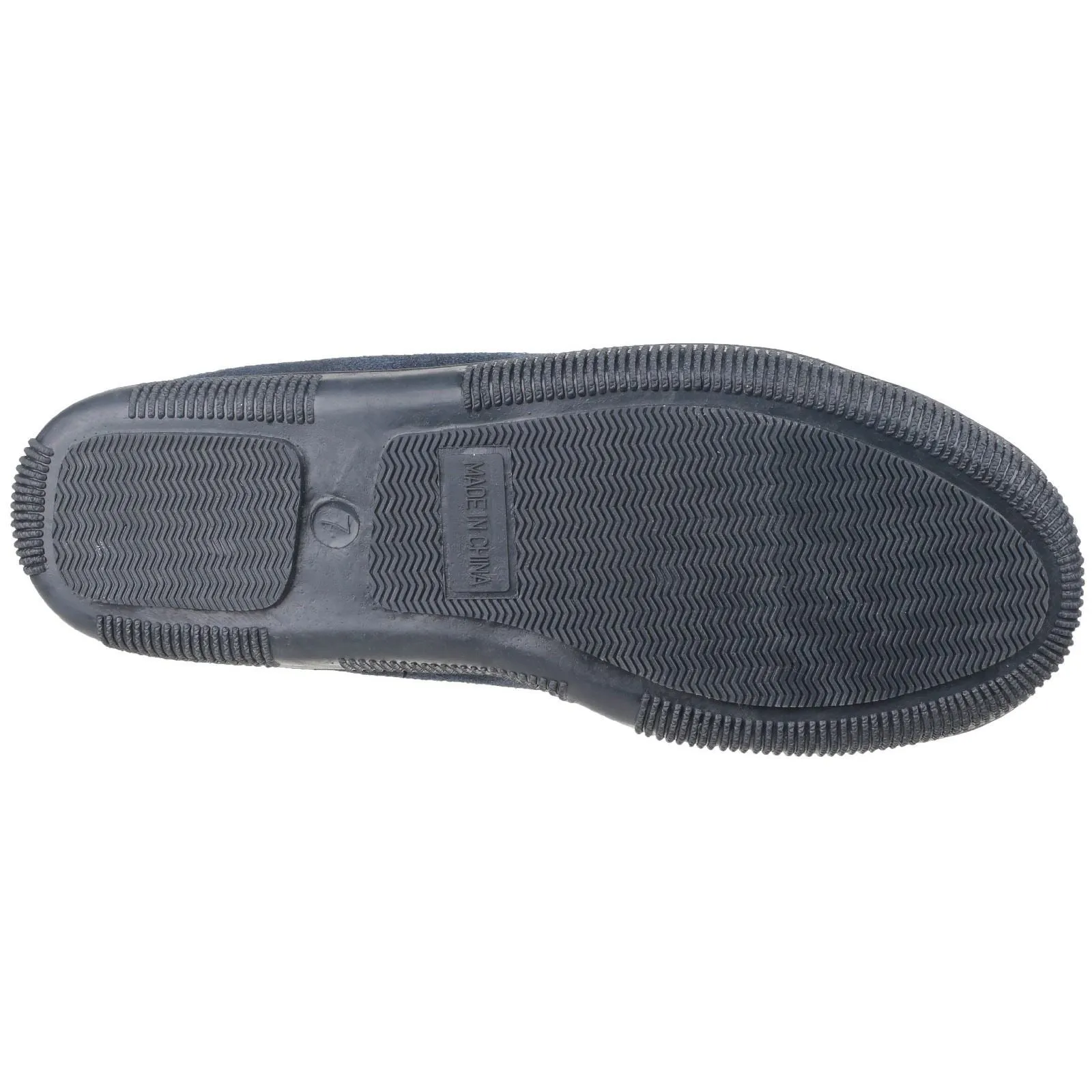 Cotswold Men's Alberta Moccasin Slipper in Navy