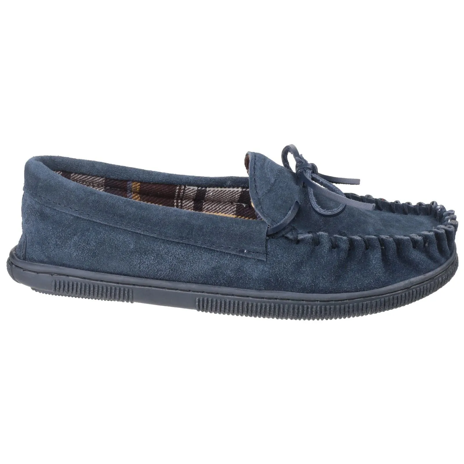 Cotswold Men's Alberta Moccasin Slipper in Navy