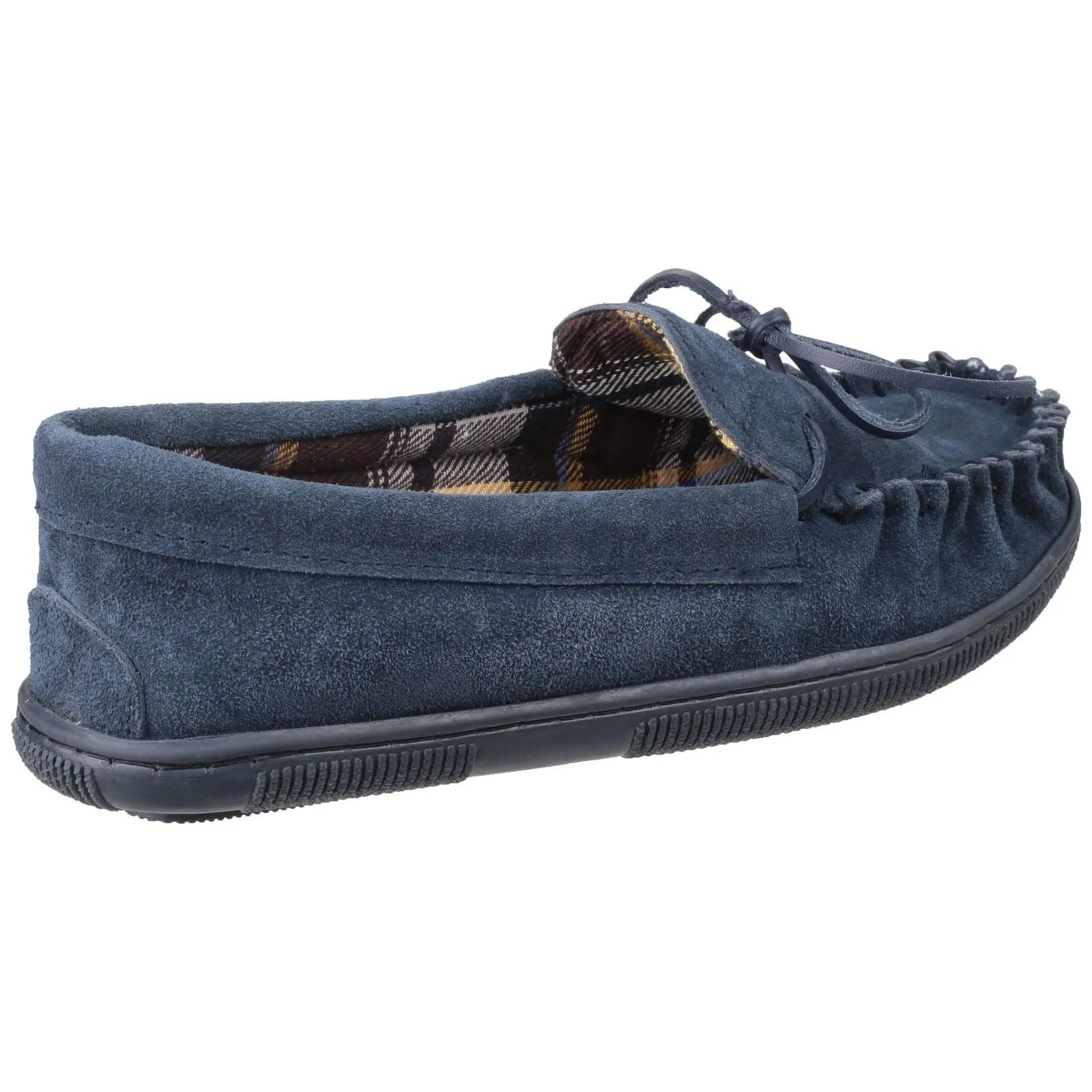 Cotswold Men's Alberta Moccasin Slipper in Navy
