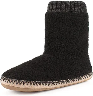 Cozy Boot Slippers for Men Indoor, Fuzzy House Shoes with Non Slip Gripper Soles, Soft Warm Moccasin Socks, Winter Gifts for Christmas Unique