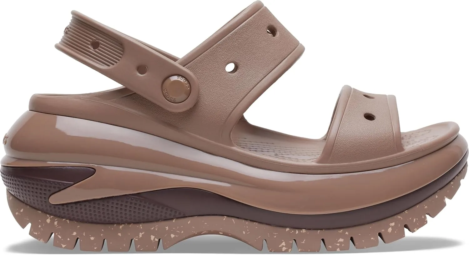 Crocs Unisex Classic Mega Crush Platform Sandals Wedge
