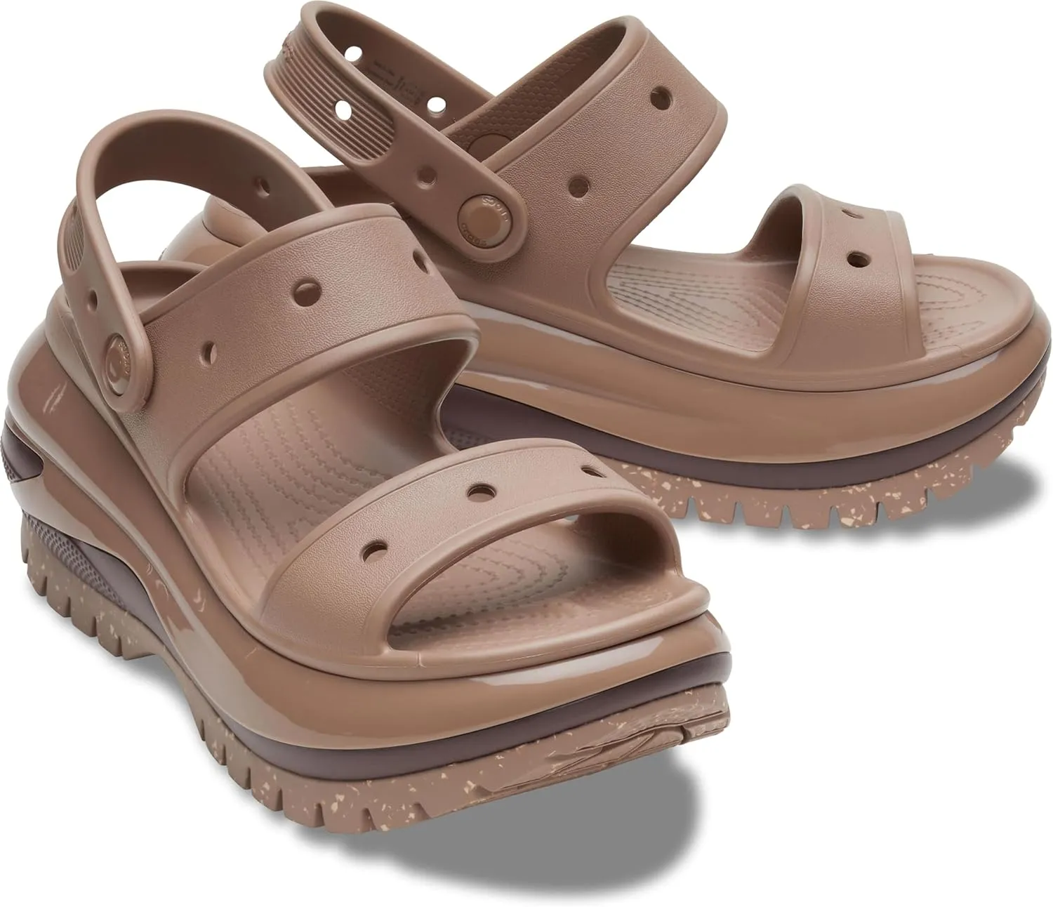 Crocs Unisex Classic Mega Crush Platform Sandals Wedge