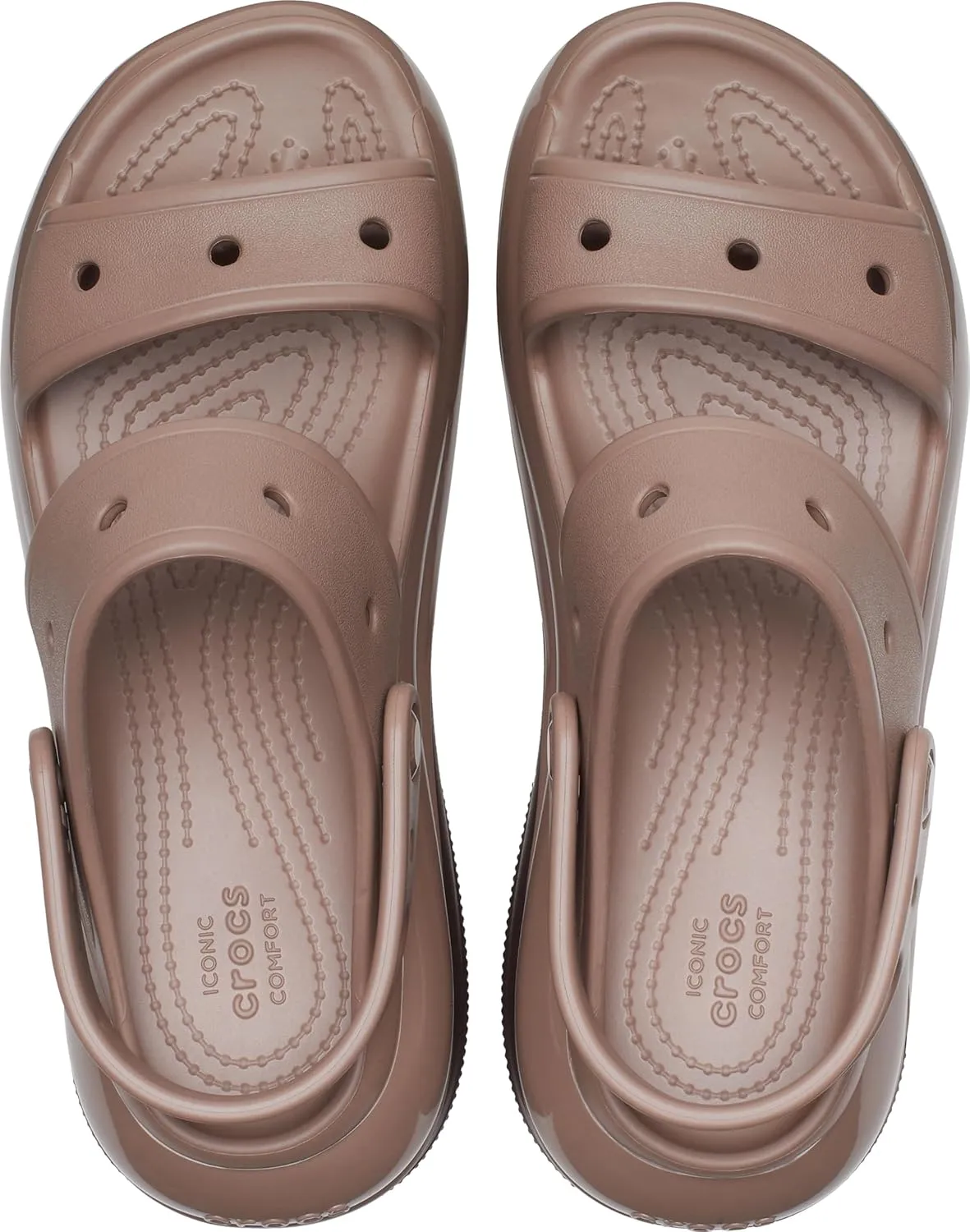 Crocs Unisex Classic Mega Crush Platform Sandals Wedge