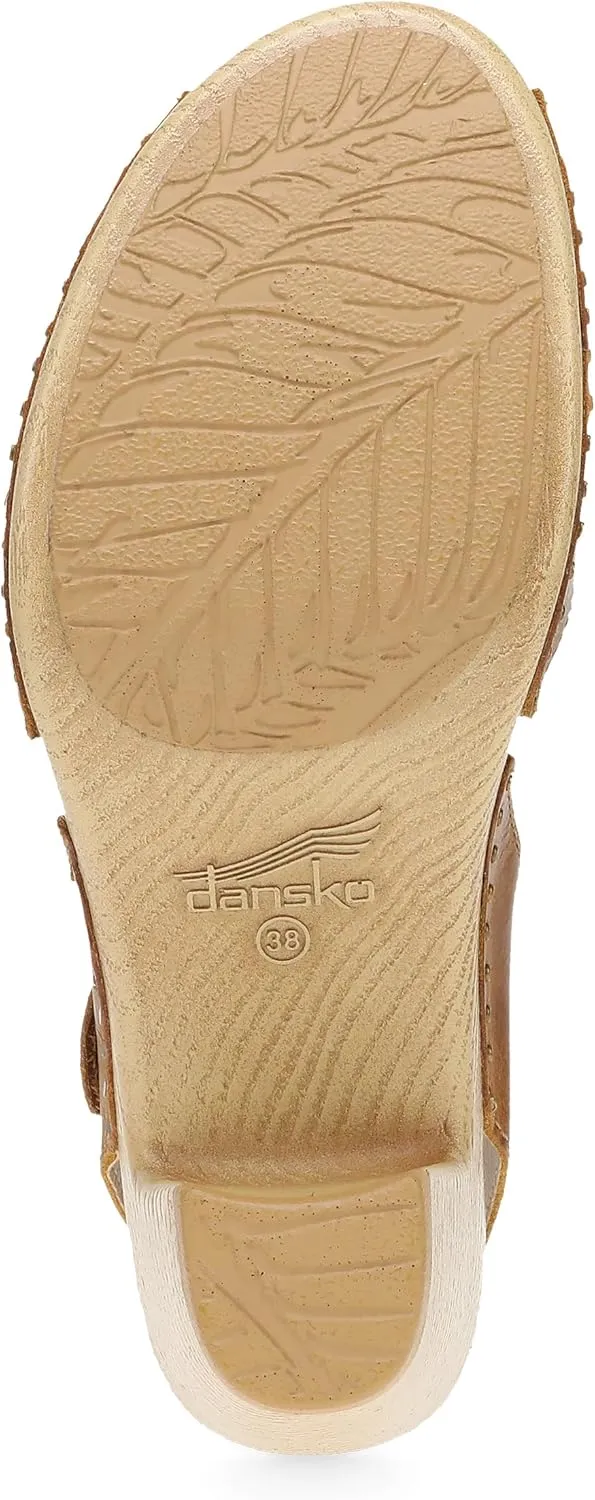 Dansko Tamra Peep Toe Sandal for Women - Quality Leathers and a Heel for a Classy, All-Day Look - Cushioned Footbed for All-Day Comfort