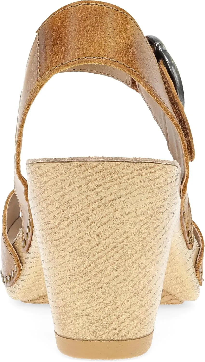 Dansko Tamra Peep Toe Sandal for Women - Quality Leathers and a Heel for a Classy, All-Day Look - Cushioned Footbed for All-Day Comfort