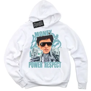 Denim Turquoise Dunk Sneaker Hoodie Tony Montana Graphic