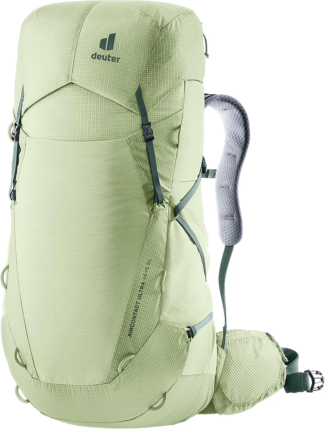 Deuter Women's Aircontact Ultra 45   5L SL Lightweight Trekking & Thru-Hiker, Mineral-Ivy, 55 Liters