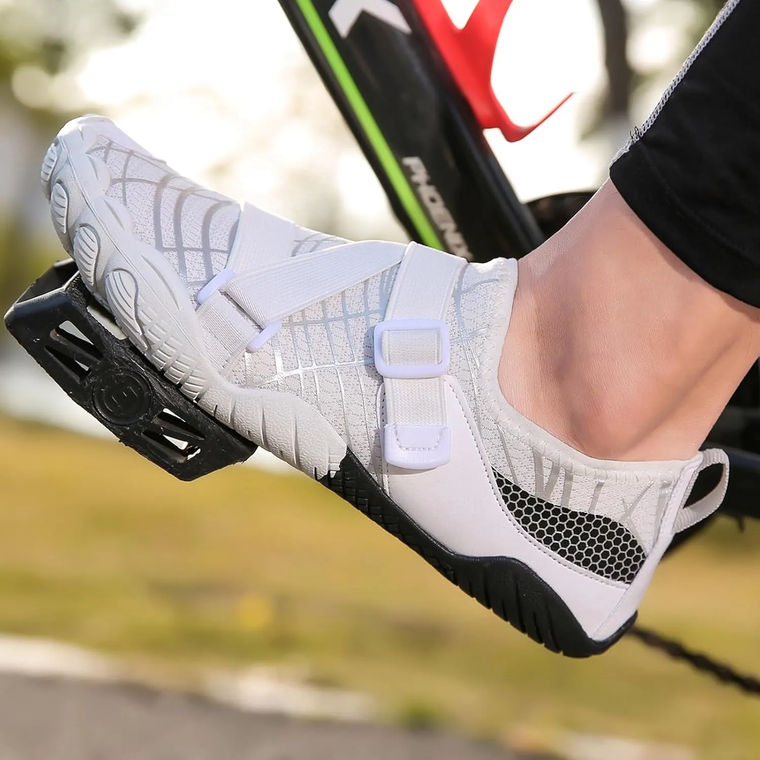 DHAEY Deadlifting Squat Shoes Unisex Adult Wide Toe Heavy Lifting Weight Training Shoes Wear Resistance Rubber Non-Slip Sole Fitness Cross-Trainer Sneaker (Color : White, Size : 10 Women/8.5 Men)
