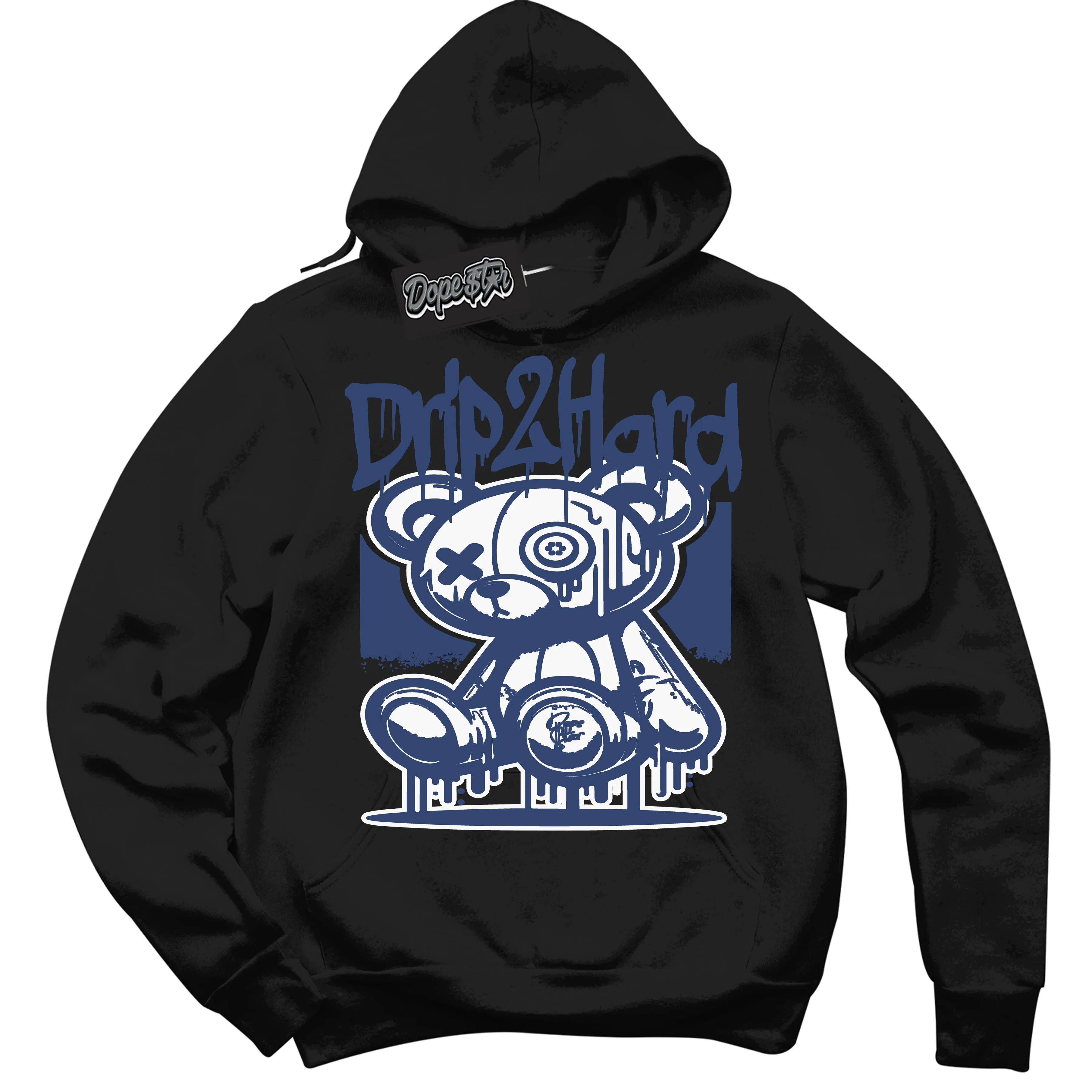 Diffused Blue 11s Sneaker Hoodie Drip 2 Hard Graphic