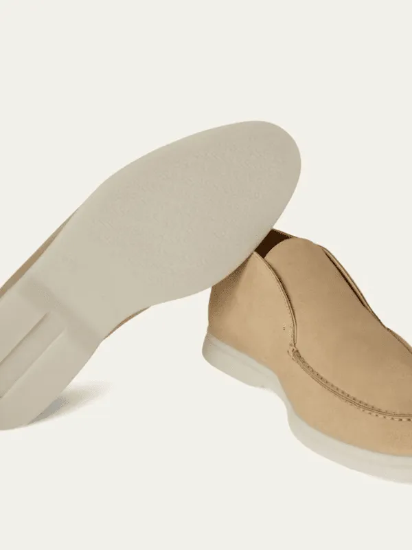 Elegance Forth Men's Suede Loafer Beige