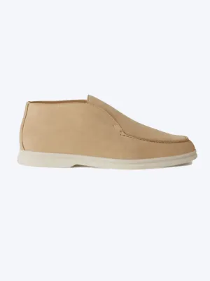 Elegance Forth Men's Suede Loafer Beige