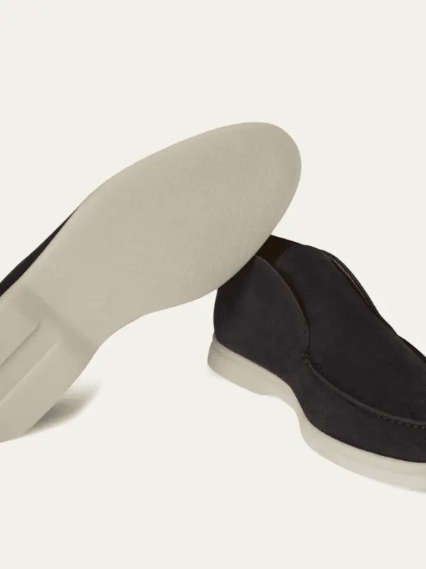 Elegance Forth Men's Suede Loafer Black