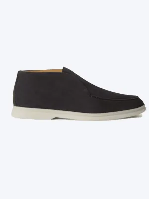Elegance Forth Men's Suede Loafer Black
