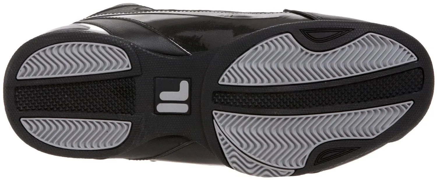 Fila Men's DLS Game 1SB106FX Basketball Shoe,Black-Black-Metallic Silver,7 M US
