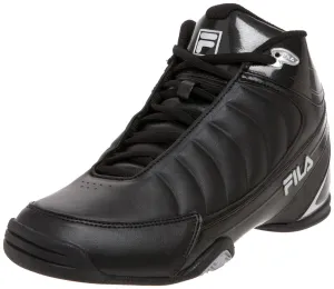 Fila Men's DLS Game 1SB106FX Basketball Shoe,Black-Black-Metallic Silver,7 M US