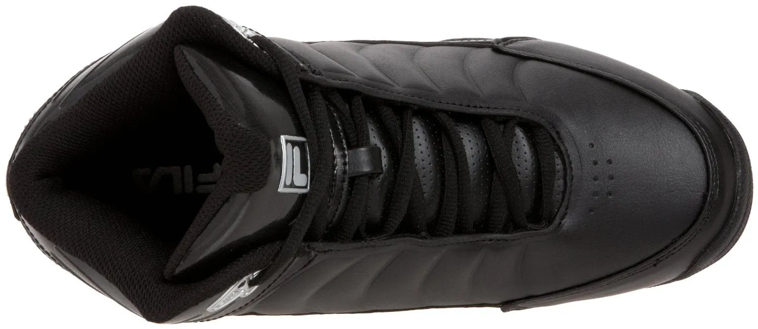 Fila Men's DLS Game 1SB106FX Basketball Shoe,Black-Black-Metallic Silver,7 M US
