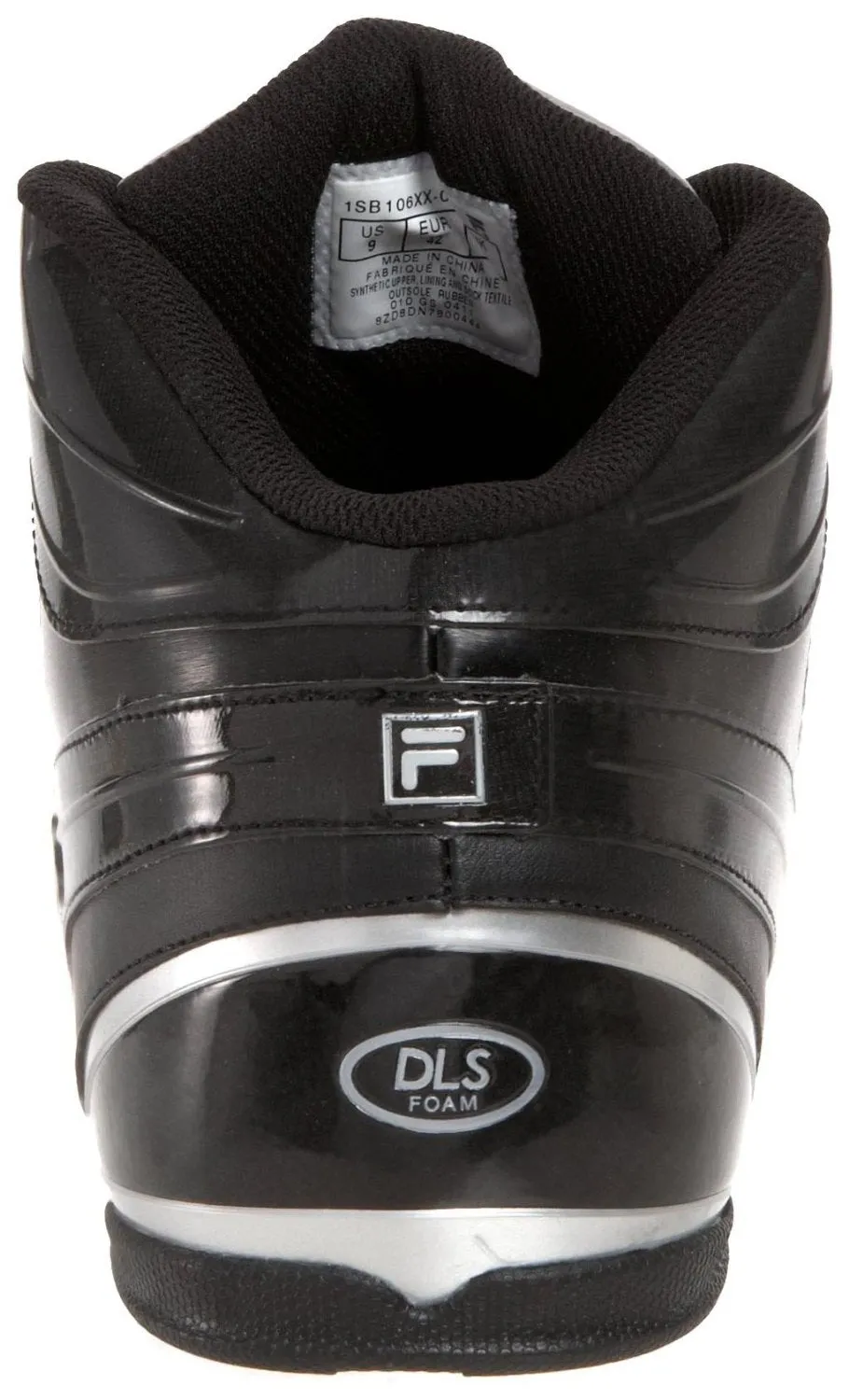 Fila Men's DLS Game 1SB106FX Basketball Shoe,Black-Black-Metallic Silver,7 M US